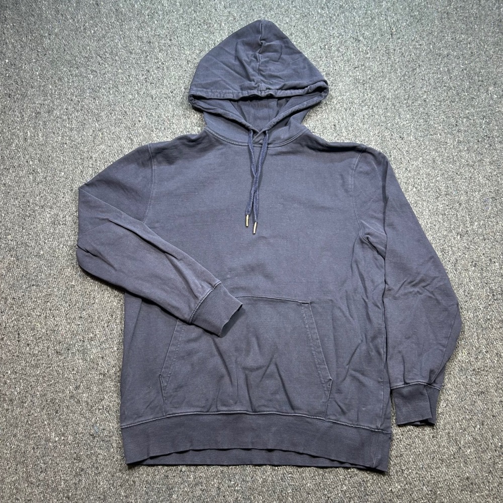 Hedge Never Lose Hoodie Sz S Mens Blue Skater Grunge Faded Pullover Sweatshirt‎